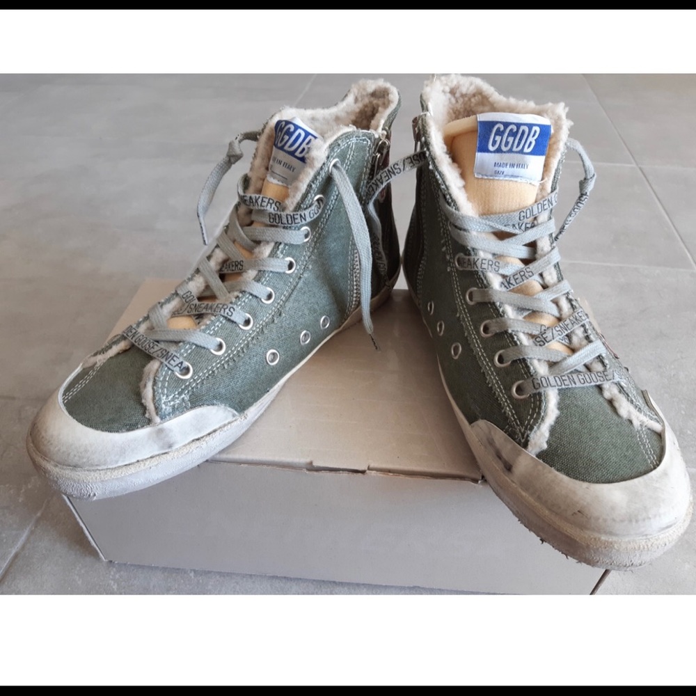 Francy golden goose stitching shearling lining will be on sale in September